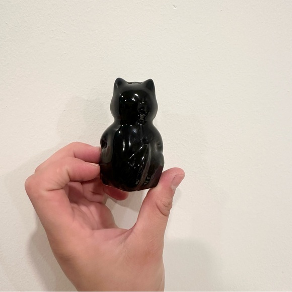 Halloween Hand Painted Black Cat Ghost Pumpkin Salt Pepper Shakers - Picture 7 of 9